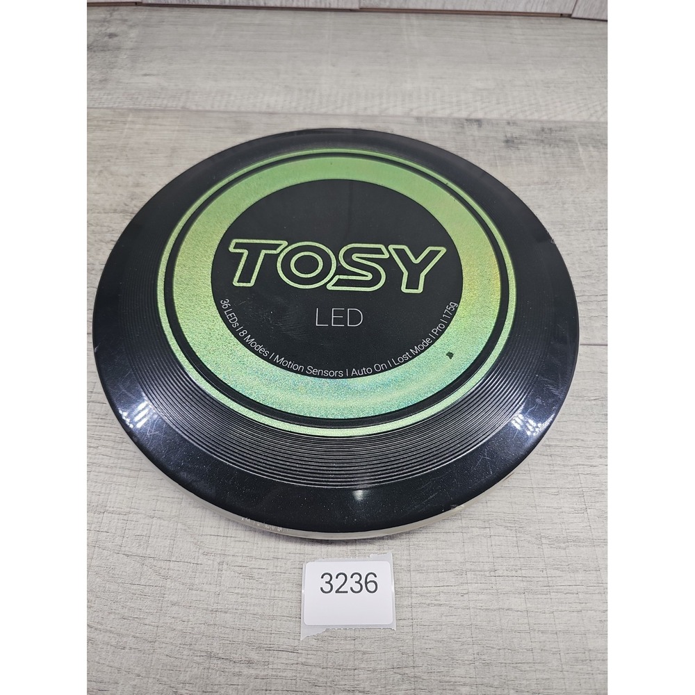 TOSY Ultimate Disc 36 RGB LED Lights Super Bright Frisbee 175g , Used